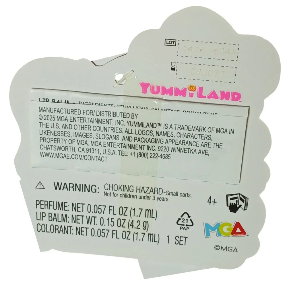 NIB Yummiland Skyler Rainbow Belt Large Doll DIY Lip Gloss Pet Swirlypop Num Nom